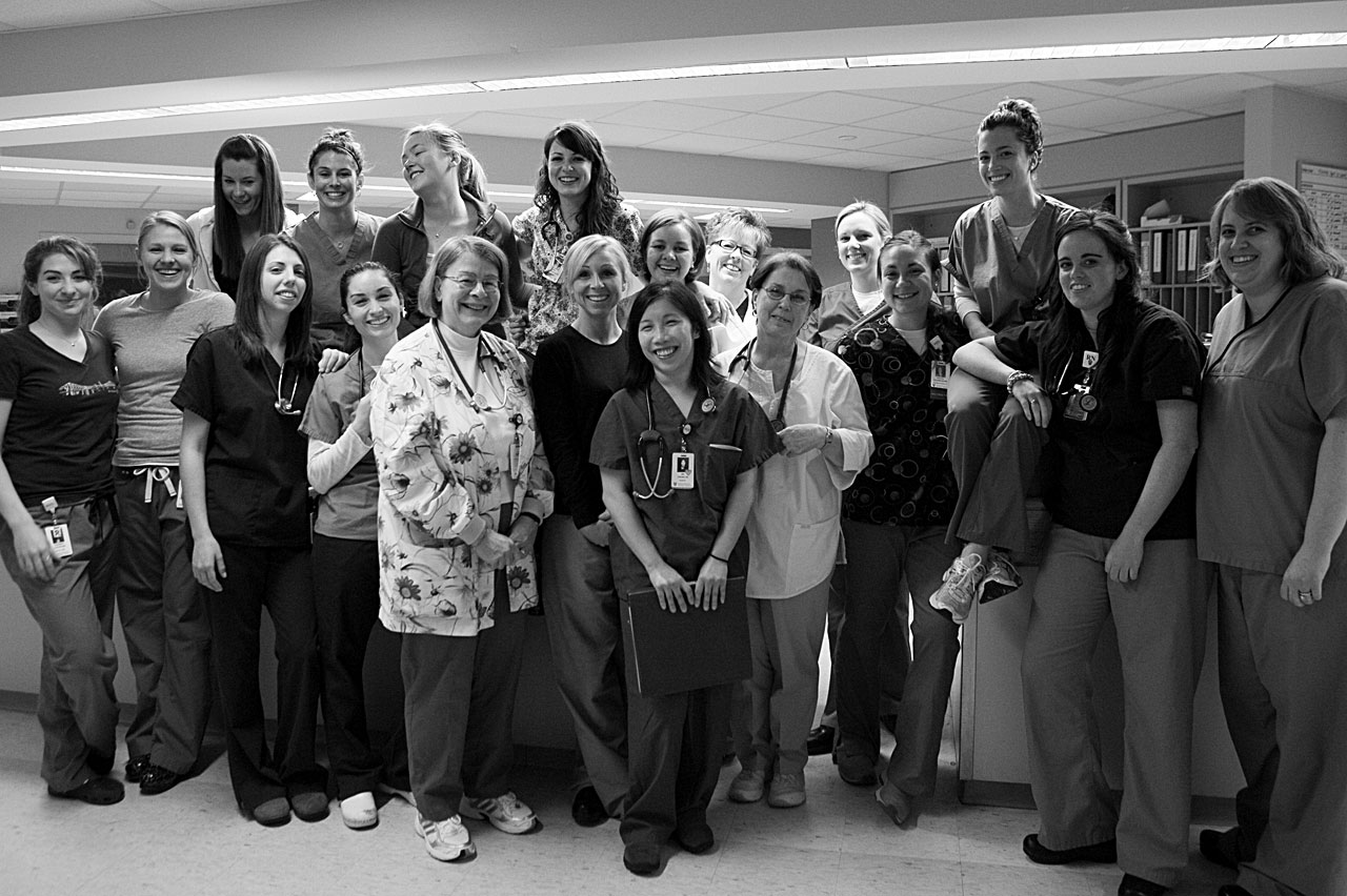 The one hundred honoree: Ellison 14 Nursing Staff